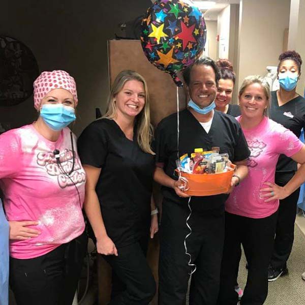 The Premier Dental team with goodies
